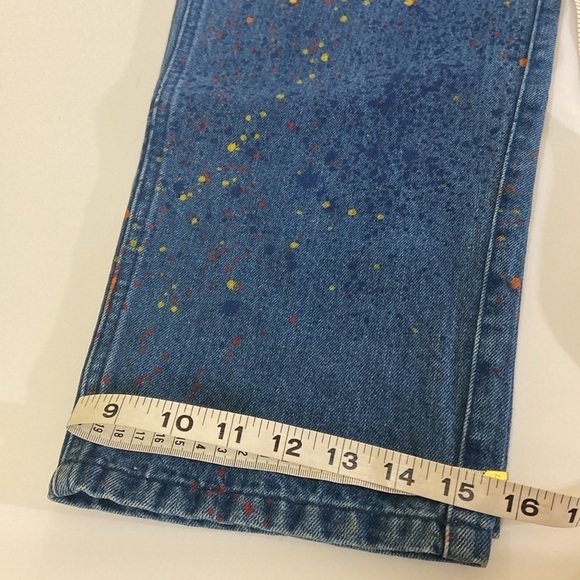 APC PAINT SPLATTERED DUNGAREE, WITH ADJUSTABLE STRAPS. WAIST-41,HIP-45 - Picture 13 of 16